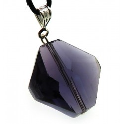 Diamond Amethyst Purple Andara Crystal Pendant
